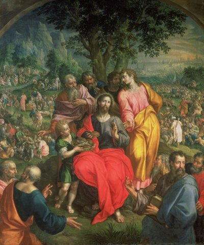 La Alimentación de los Cinco Mil, c.1590 de Hendrick de Clerck